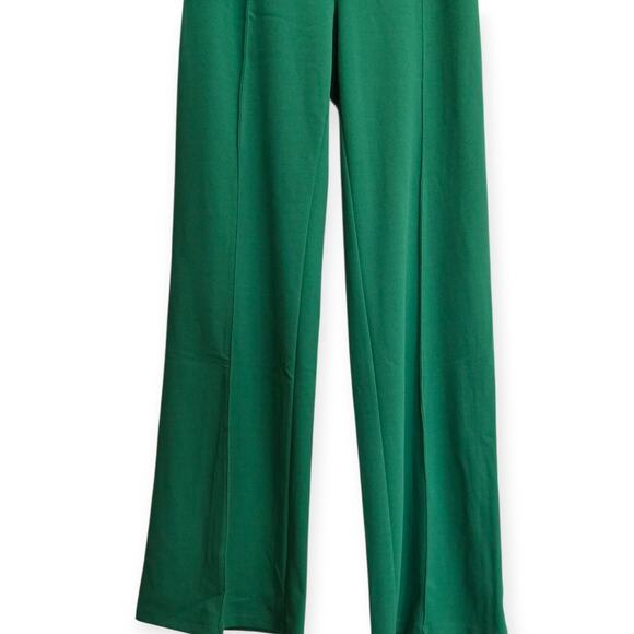 Valentine Apparel Green Wide Leg Pants Women’s Medium High Rise 36” Inseam - Picture 5 of 7